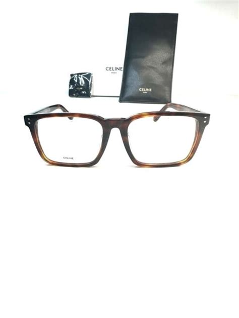 Celine Cl50030f 054 Havana Square Unisex Eyeglasses